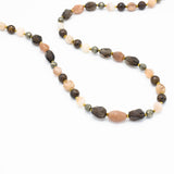 Collier Vol. Design Aventurin, Sonnenstein, Bronzit uvm mix