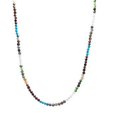 Collier Rubin-Zoisit, Granat, Magnesit, Sonnenstein, Rutilquarz