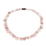 Collier Erdbeerquarz mix