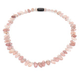 Collier Erdbeerquarz mix
