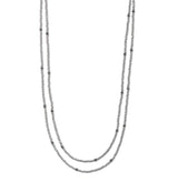 Collier Hämatit silber