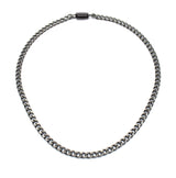 Collier Panzerkette Edelstahl schwarz