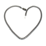 Collier Panzerkette Edelstahl schwarz