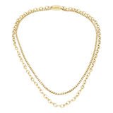 Collier Edelstahl gold