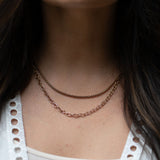Collier Edelstahl rosé