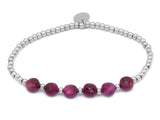 Edelstahl, Tigerauge pink