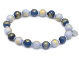 Jade blau, grau