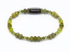 Peridot, Jade, gold mix