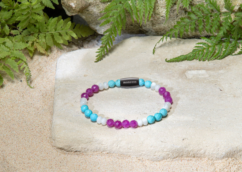 Magnesit, Muschel, Jade pink