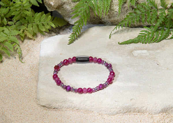 Tigerauge pink, Jade, Hämatit