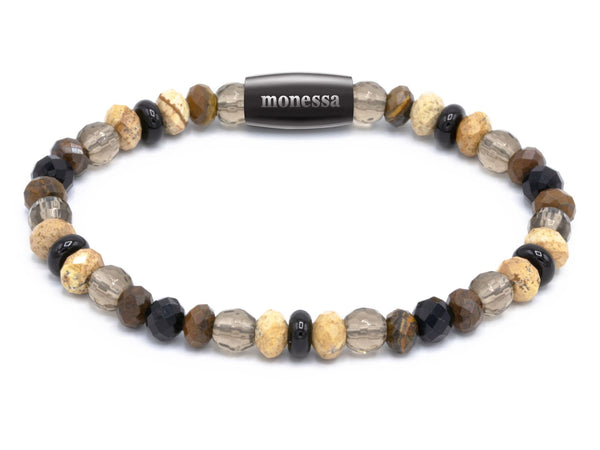 Tigerauge, Onyx, Jaspis, Rauchquarz mix