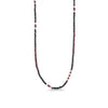 Collier Spinell, Granat, Labradorit mix