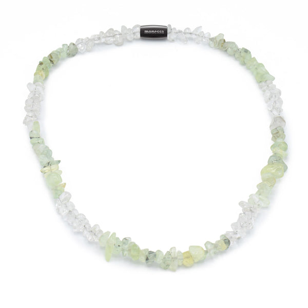 Prehnit, Bergkristall Splitter mix