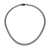 Collier Panzerkette Edelstahl  schwarz
