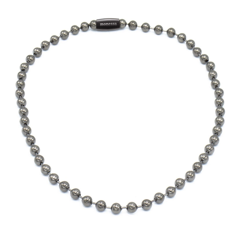 Collier Kugel schwarz