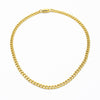 Collier Panzerkette Edelstahl  gold