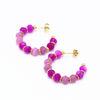 Creolen Jade pink, gold