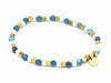 Flex Apatit, Süßwasserperle, gold mix