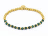 Edelstahl gold, Malachit
