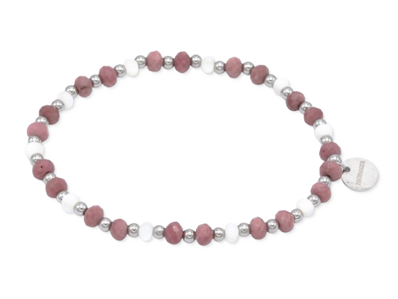 Rhodochrosit, Muschel, gold mix