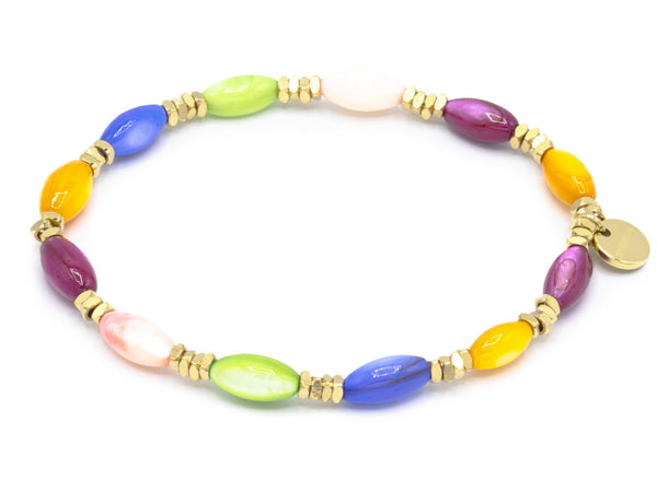 Muschel multicolor, gold