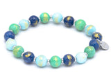 Jade blau, grün mix