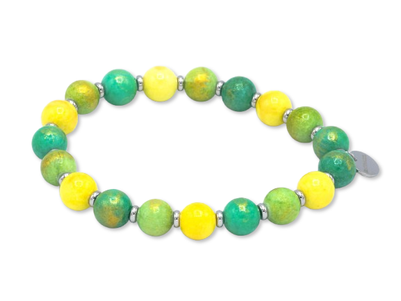 Jade grün, gelb mix
