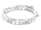 Set Howlith, silber mix