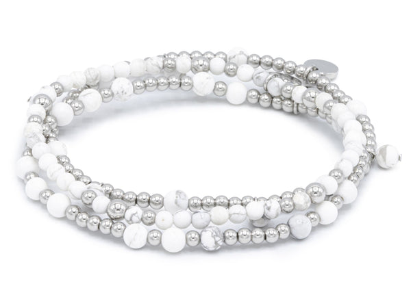 Set Howlith, silber mix
