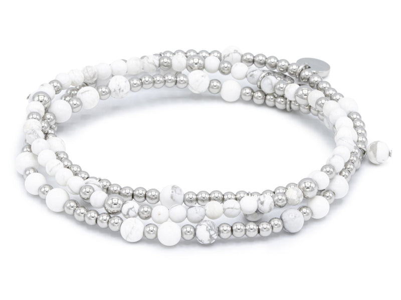 Set Howlith, silber mix