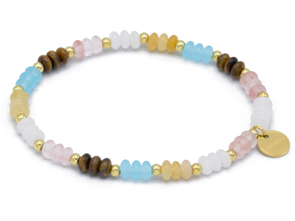 Tigerauge, Jade, Aventurin, gold mix