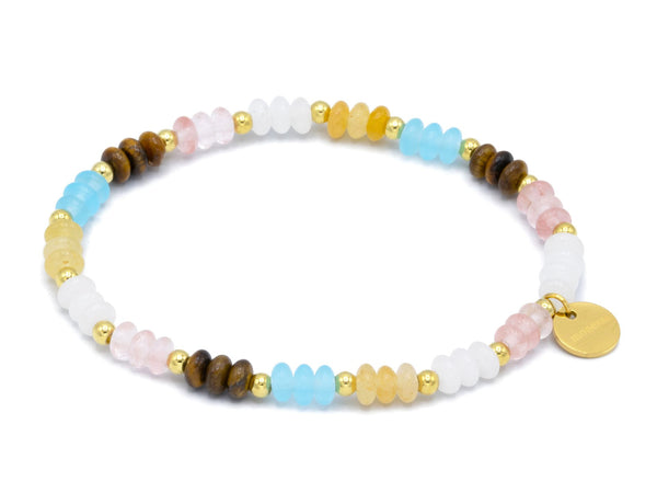 Tigerauge, Jade, Aventurin, gold mix