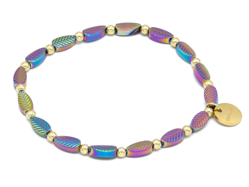 Hämatit Blätter metallic multicolor mix