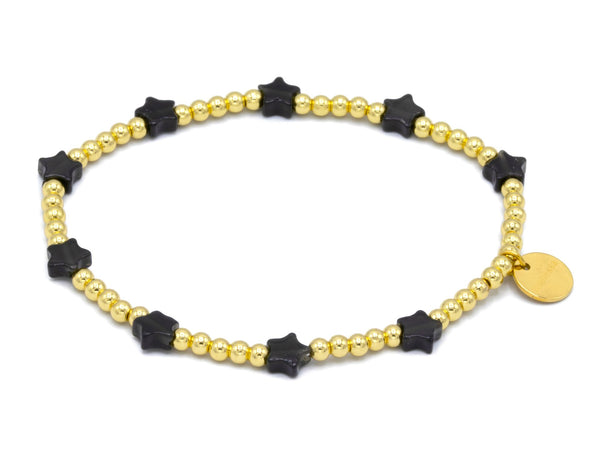 Herzen Labradorit, Obsidian, gold mix