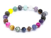 Amethyst, Iolith, Jade, Jaspis, Rhodonit, Aventurin, Achat, Sodalith mix